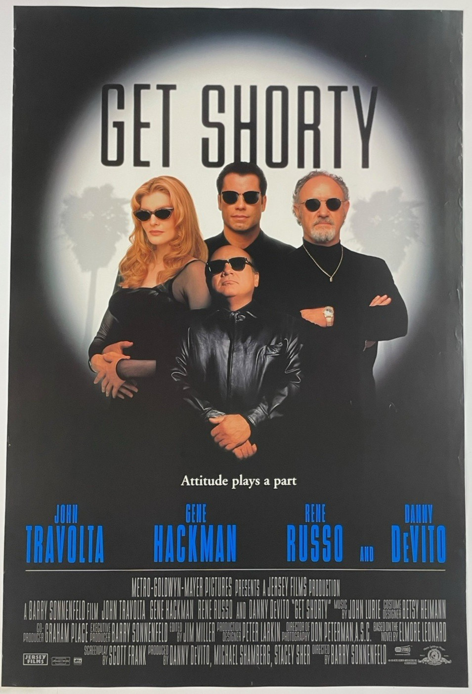 GET SHORTY (1995) ORIGINAL DS 27×40 MOVIE POSTER ONE SHEET JOHN TRAVOLTA