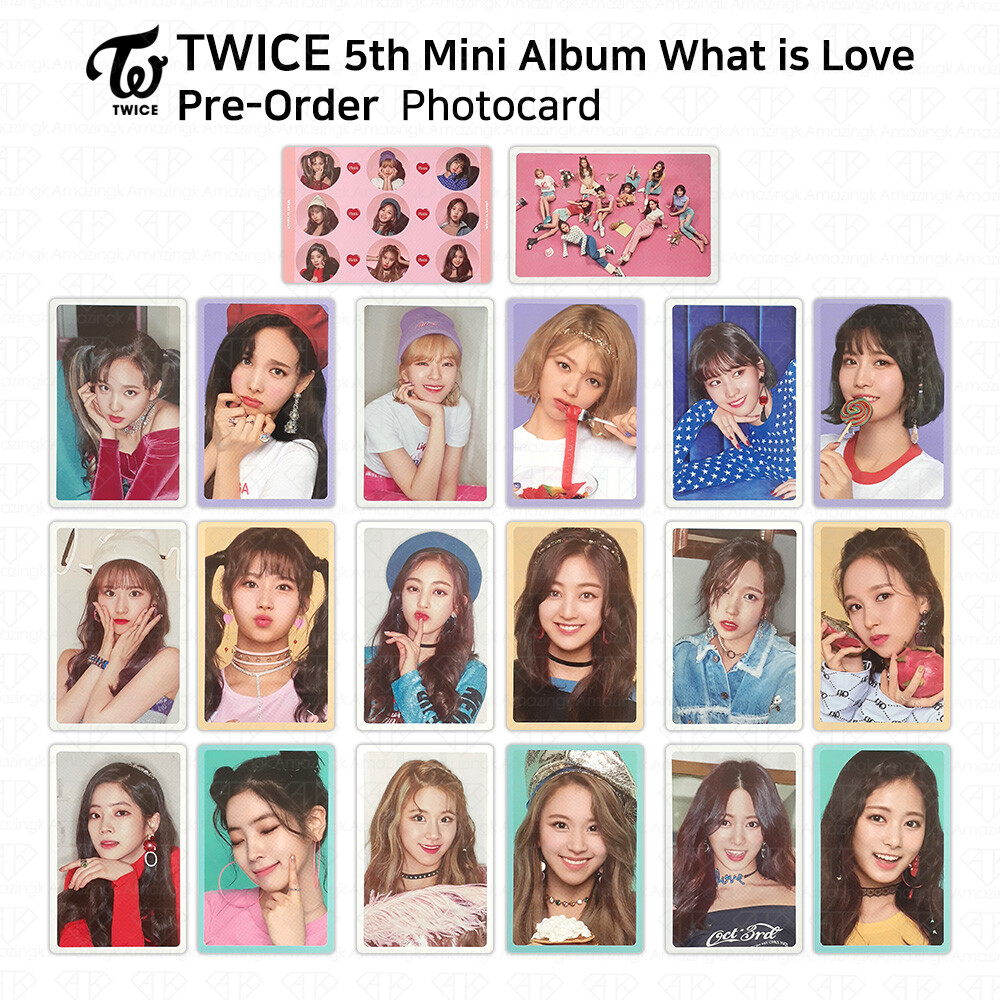 TWICE 5th Album What is Love PreOrder Official Photocard Sana Mina KPOP K-POP