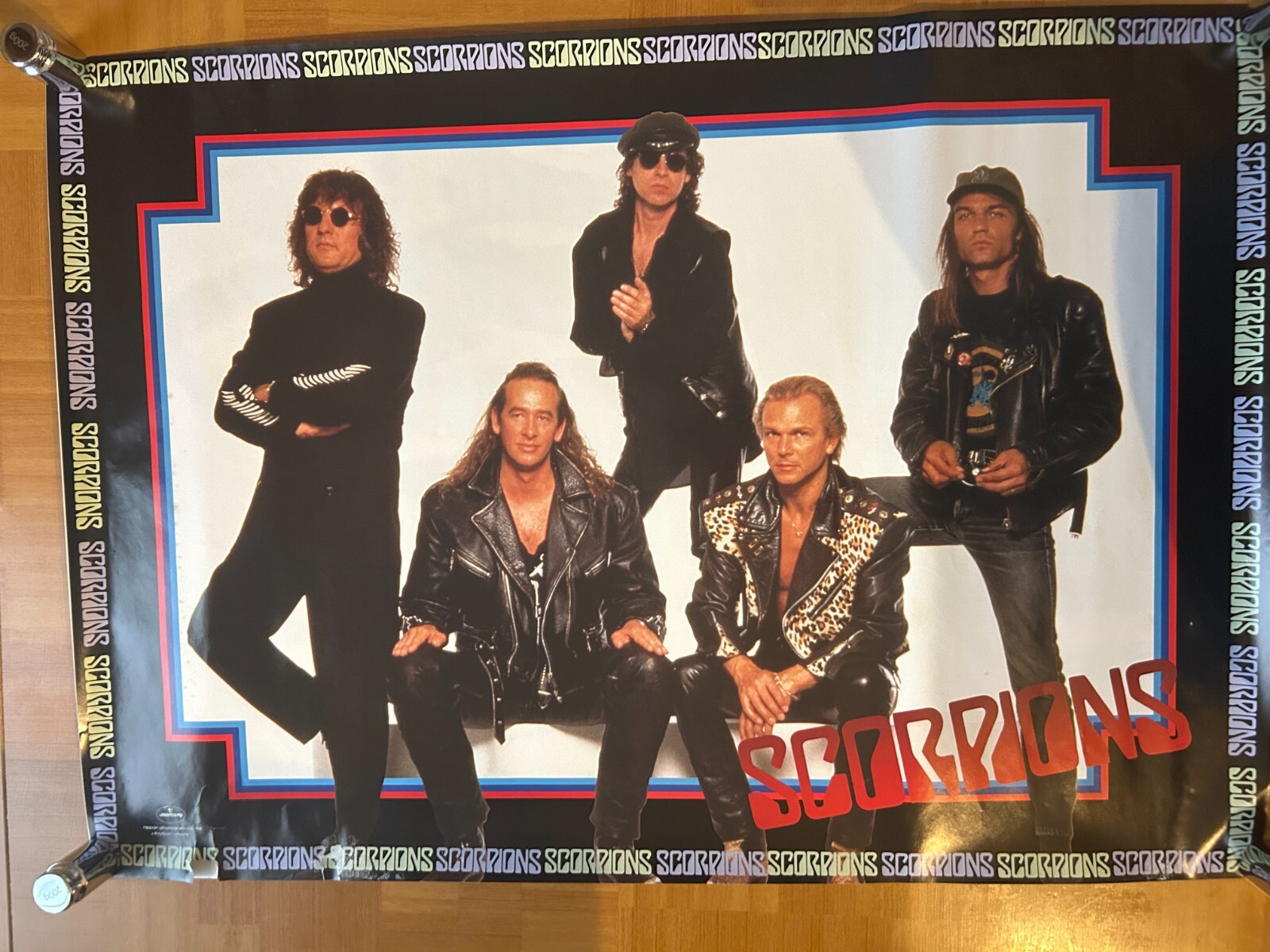 Scorpions / 1990s Nippon Phonogram Japan Original Promo Poster B2 20x28in