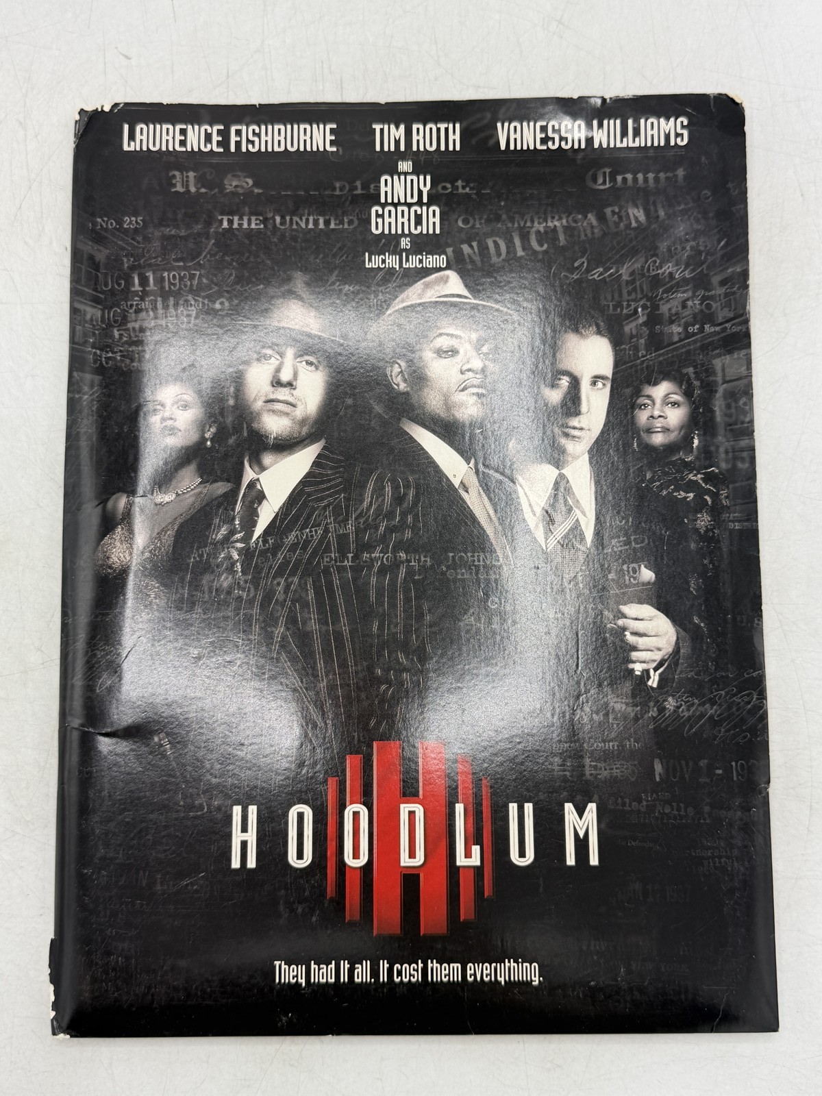 HOODLUM 1997 Original Movie Press Kit Laurence Fishburne Tim Roth Andy Garcia