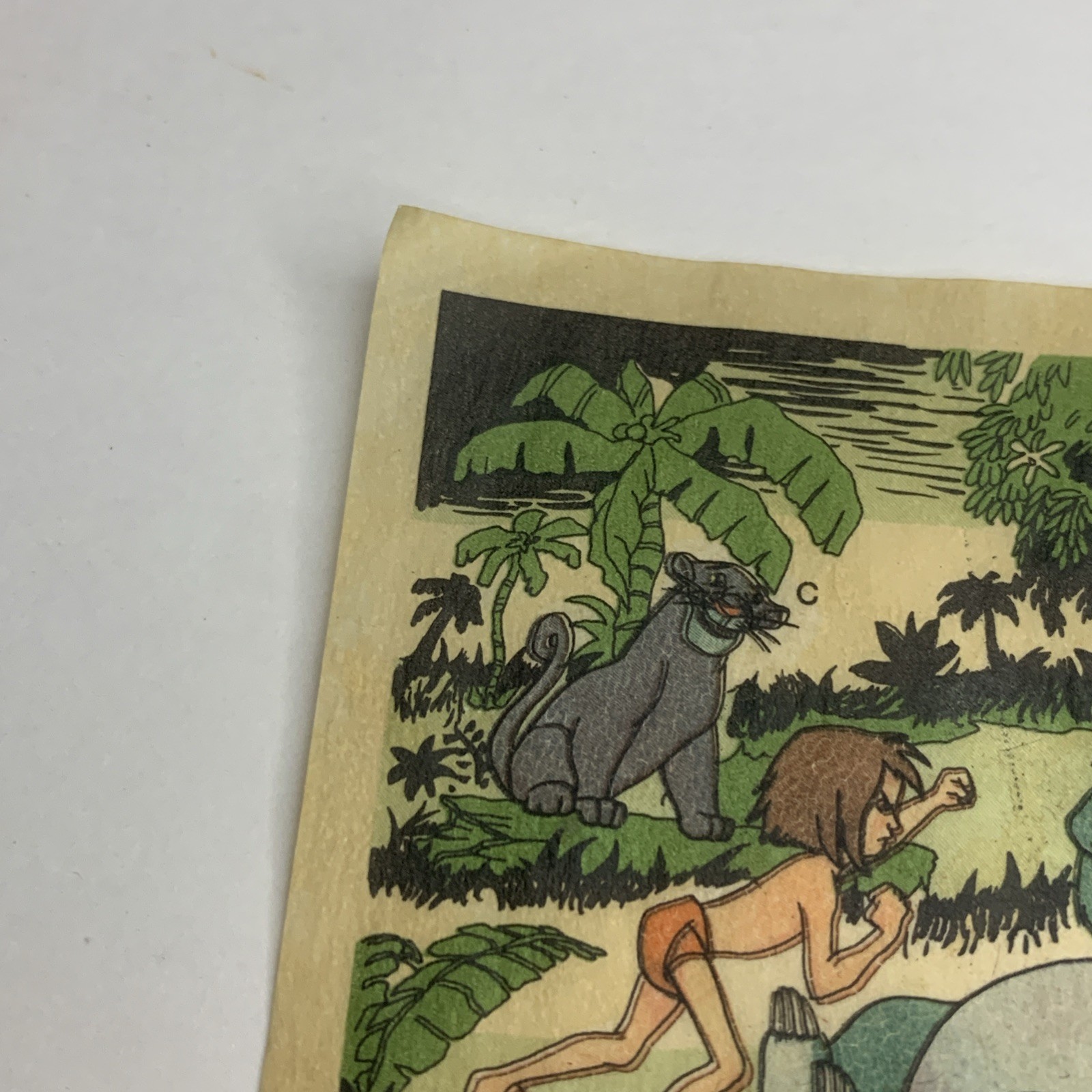 1960s JIFFY POP Popcorn Sticker Insert The Jungle Book #2 Baloo Mowgli Bagheera