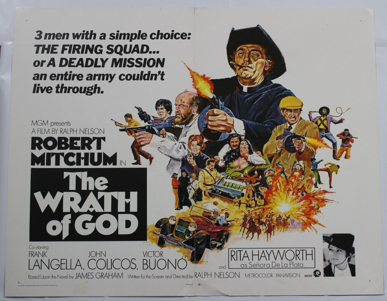 The Wrath of God 1972 Half Sheet Movie Poster 22″ x 28″