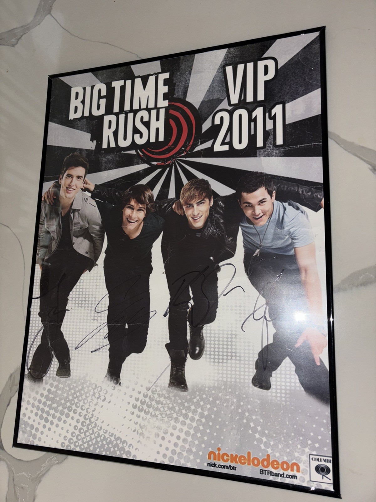 Big Time Rush Signed/autographed VIP Poster From 2011 – Carlos, Logan, James &..