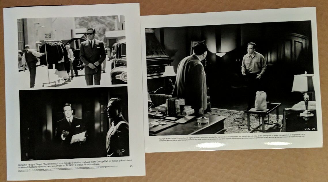 BUGSY 2 Original Movie still set Photos WARREN BEATTY mobster Seigal 1991