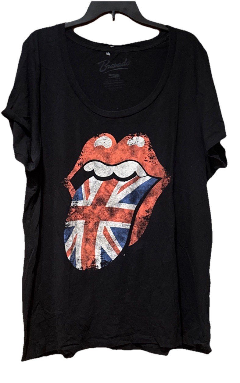 Rolling Stones Women’s T Shirt XXL short sleeve Round Neck 100% Cotton