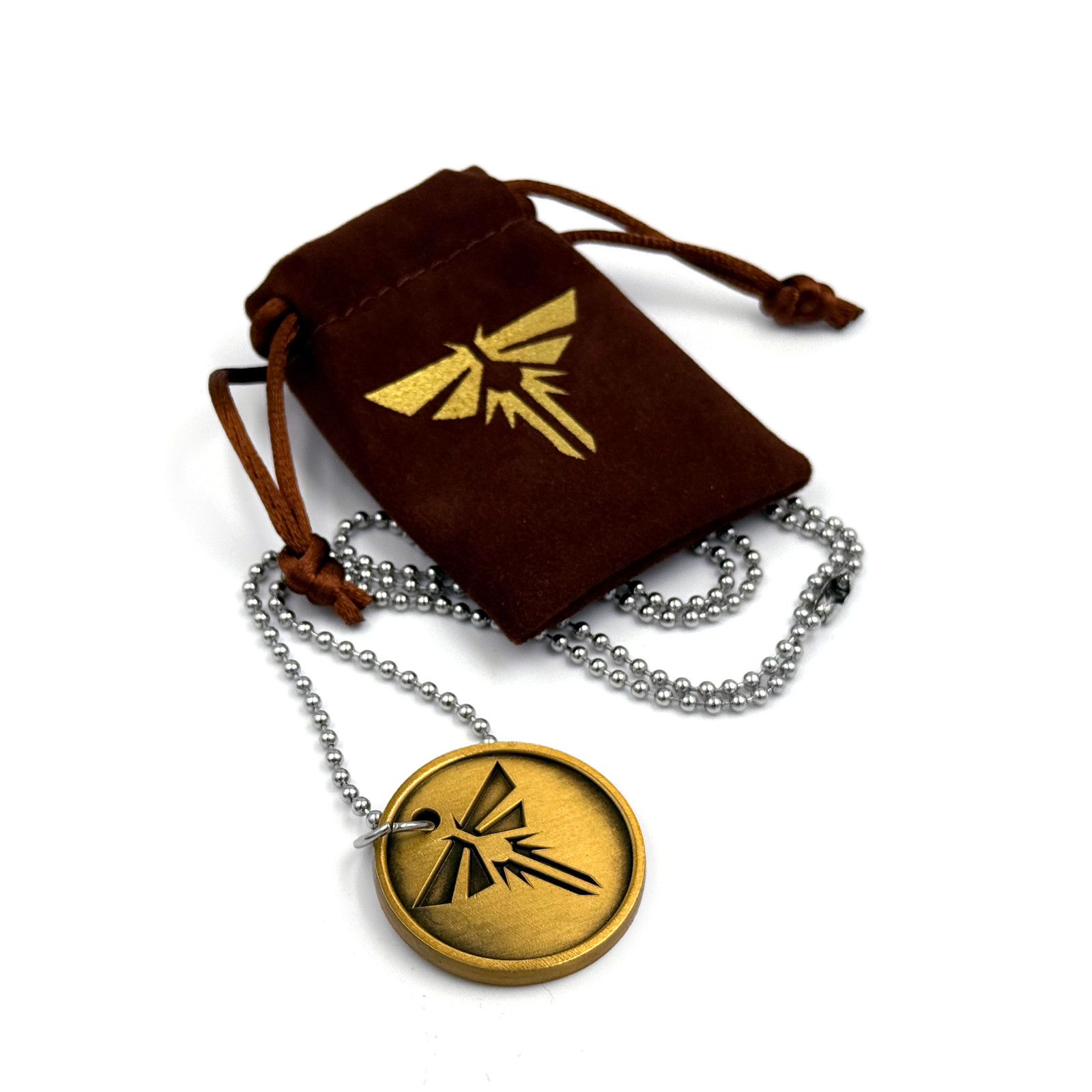 Fireflies Pendant with Chain Enamel Pin Naughty Dog Last Of Us Joel Ellie Gaming