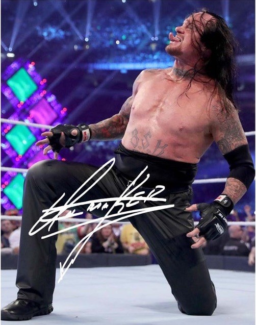 THE UNDERTAKER WWE ” Rest in Peace ” Autographed 8×10 Photo REPRINT Auto