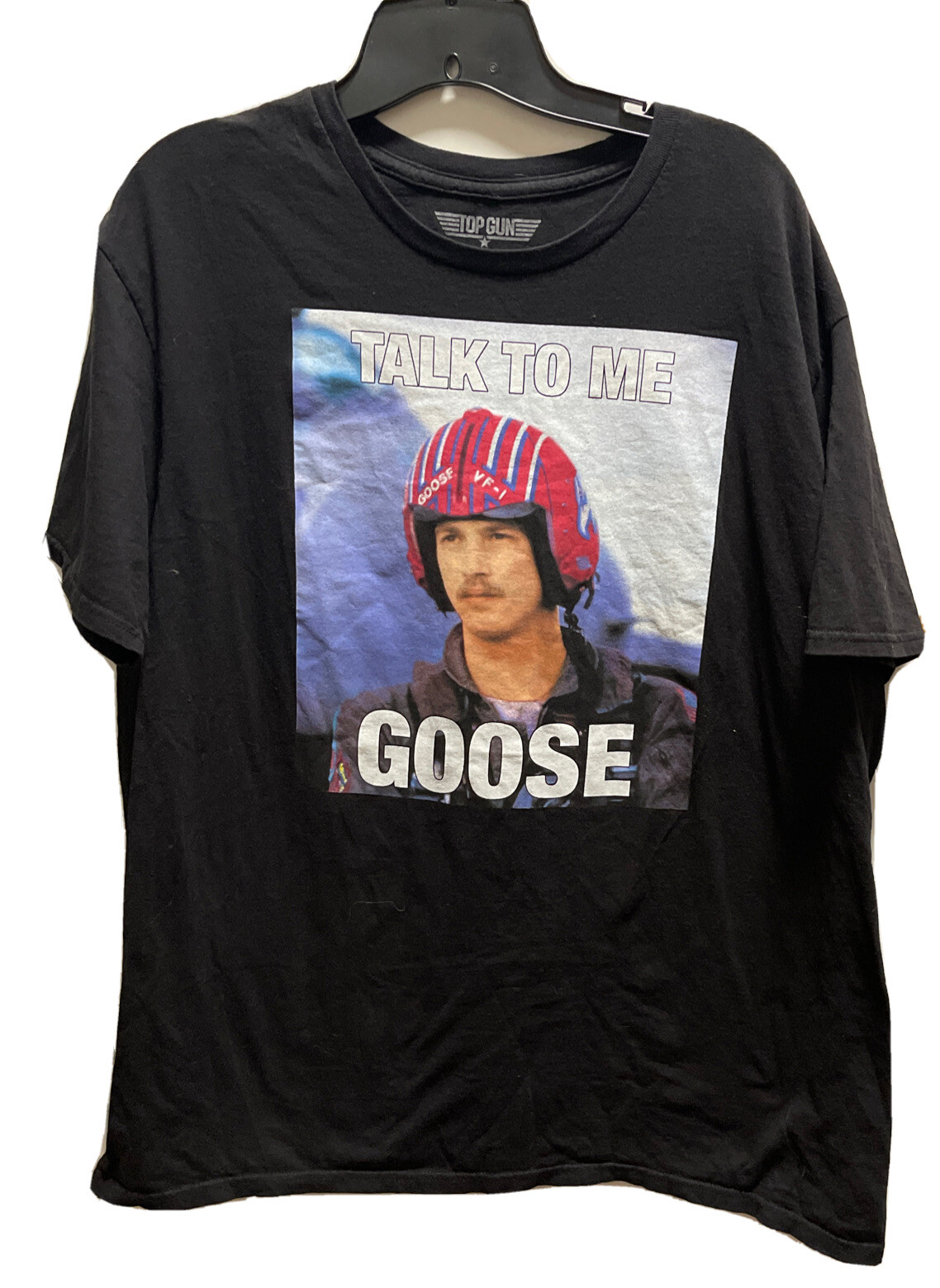 TOP GUN “GOOSE” SHORT SLEEVE CREW NECK GRAPHIC T SHIRT SIZE XL