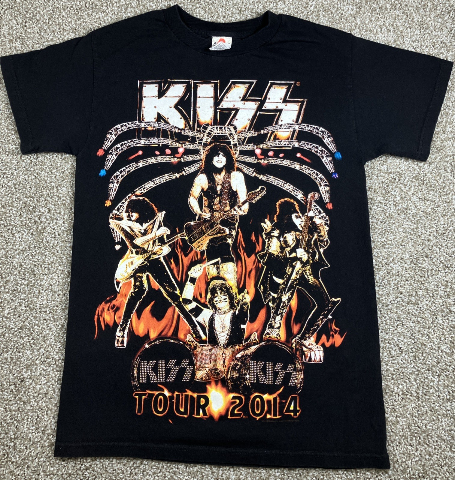 KISS 2014 Tour T-Shirt .Size XL Official Alstyle Meet n Greet Giveaway