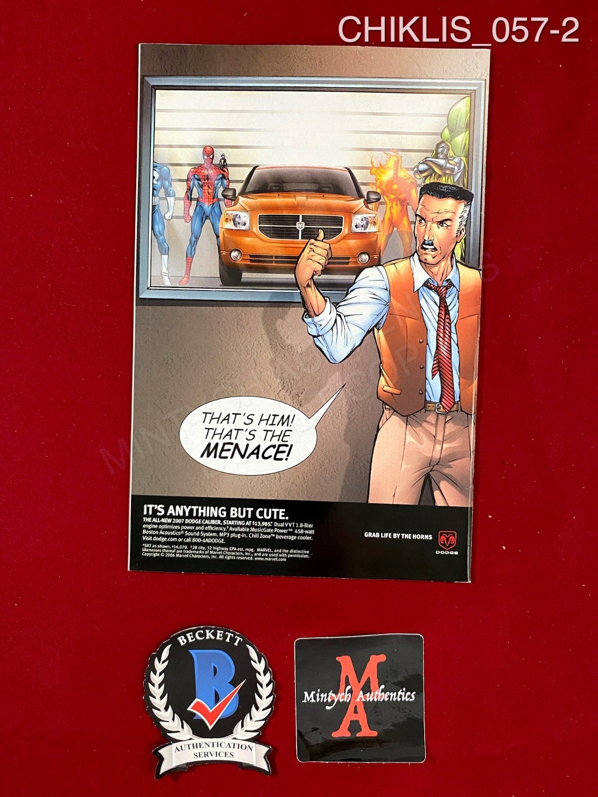 Michael Chiklis signed comic book Stan Lee meets The Thing Beckett COA