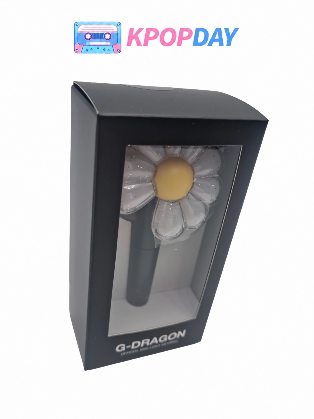 BIGBANG G-DRAGON OFFICIAL LIGHT STICK DAISY BONG KEYRING VER.1 (BLACK) SEALED