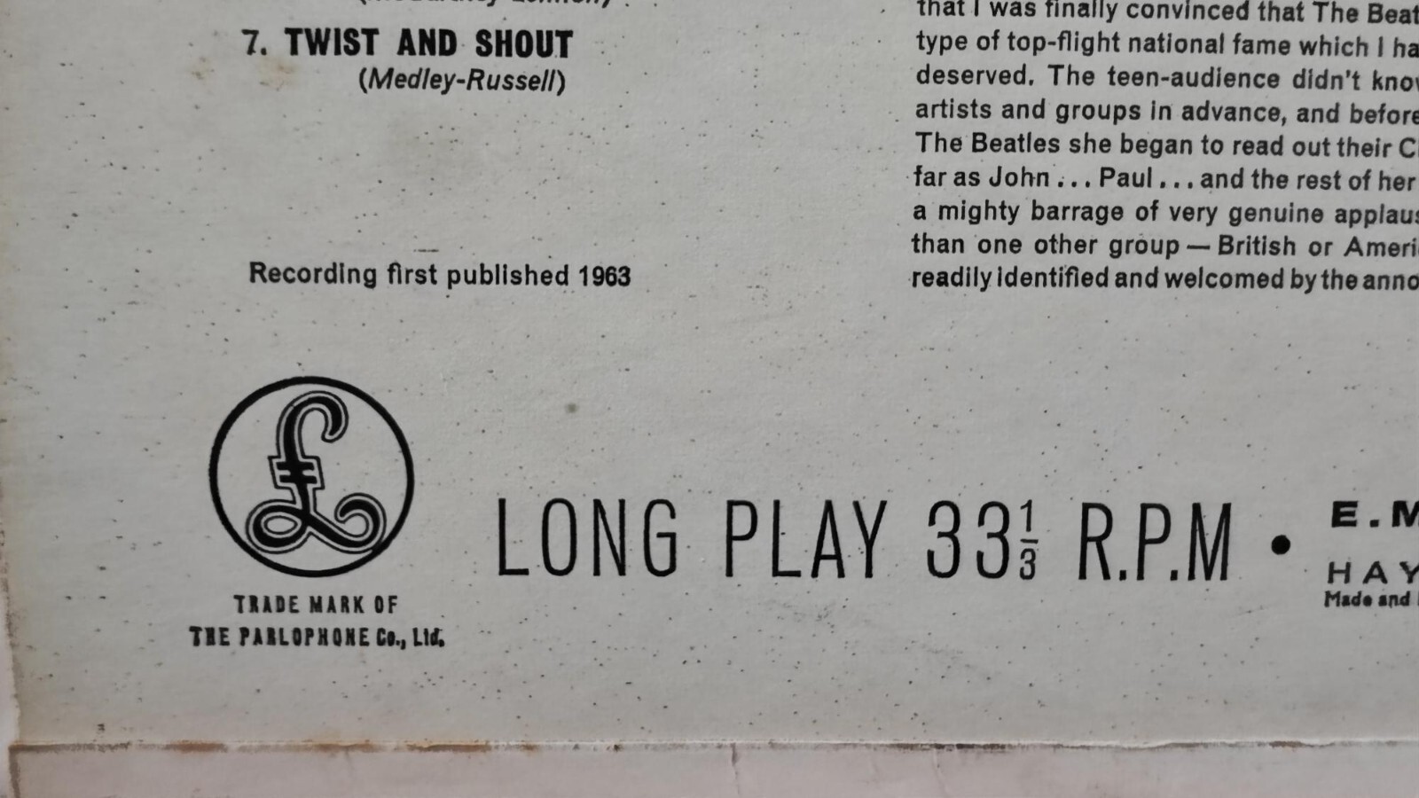 Original Mint 1963 Beatles Please Please Me 5th Dutch Pressing on Parlophone