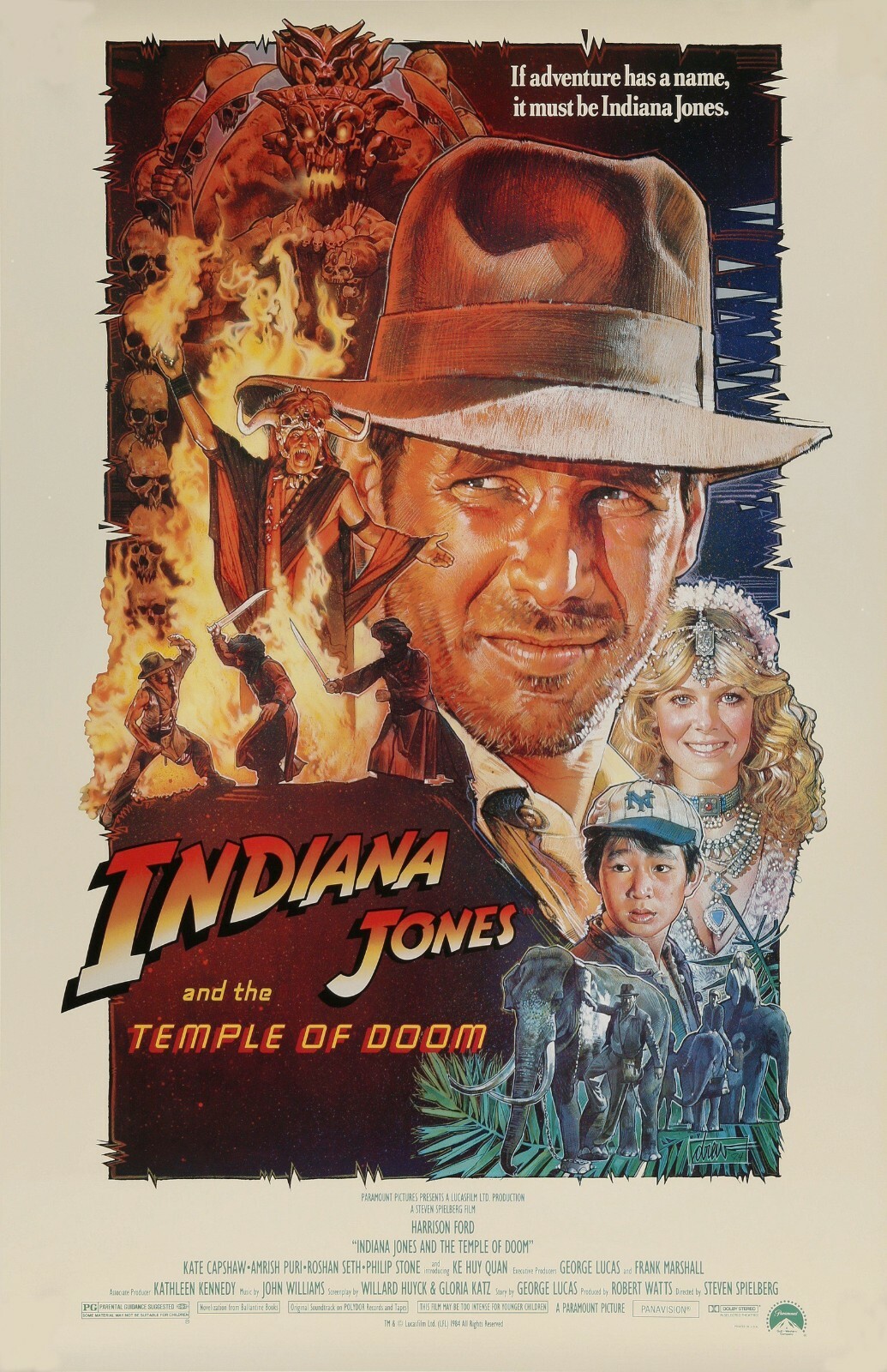Indiana Jones and the Temple Of Doom movie poster (a) : 11 x 17 inches