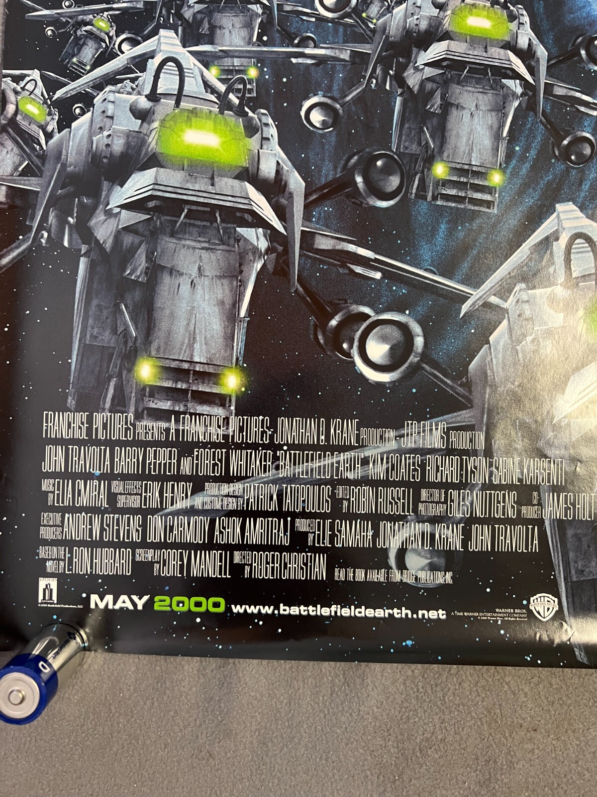 Battlefield Earth 2000 Original D/Sided 1Sh Movie Poster John Travolta 27×40 NM