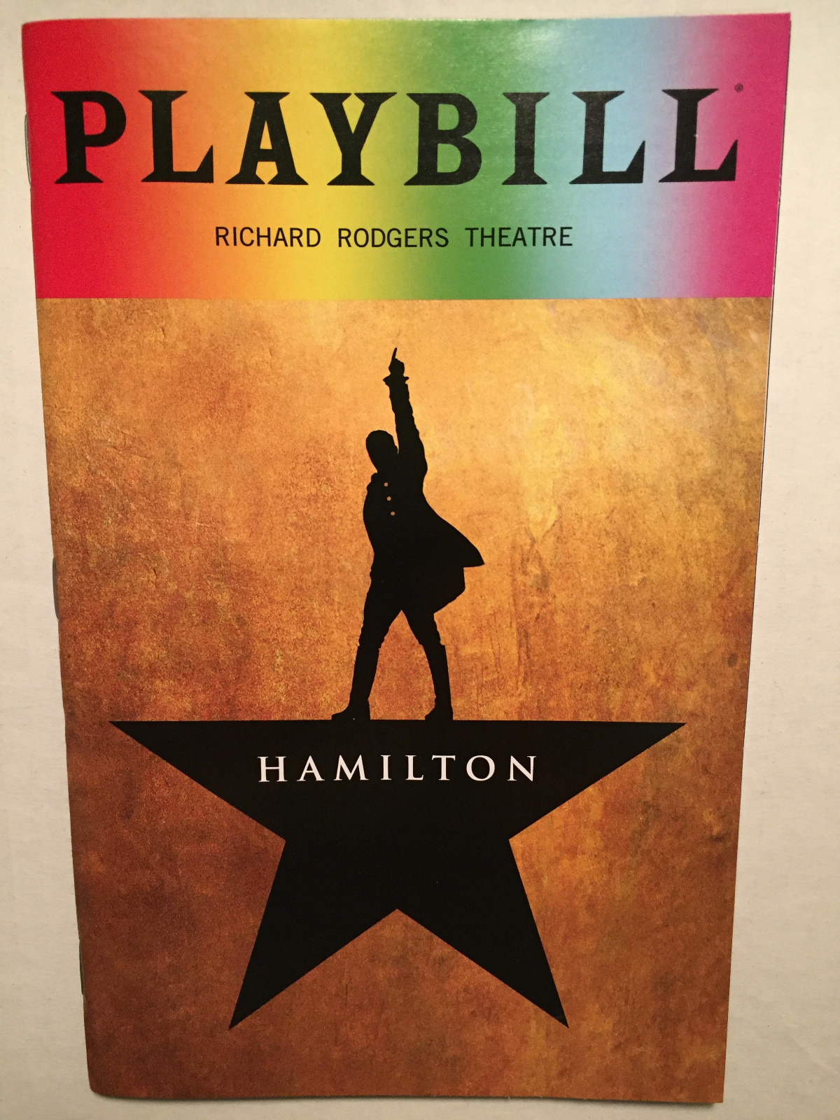Hamilton Broadway Pride Playbill June 2018 Richard Rodgers Theatre New York