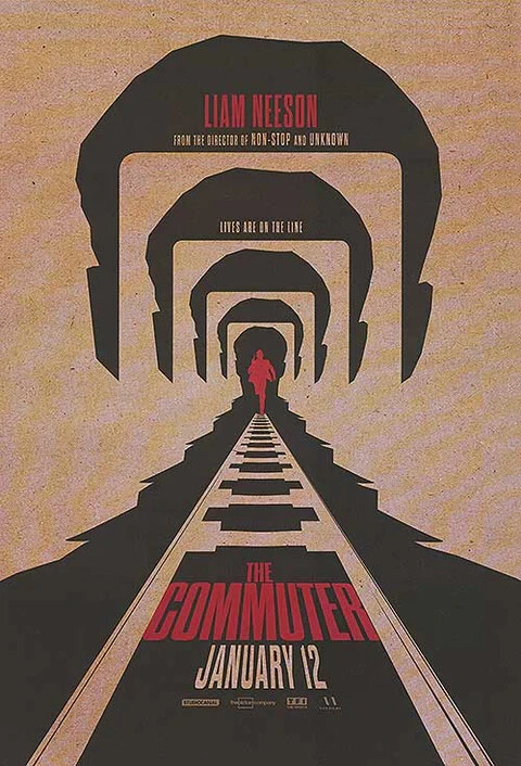 The Commuter 2018 Double Sided Original Movie Poster 27″ x 40″ ADV