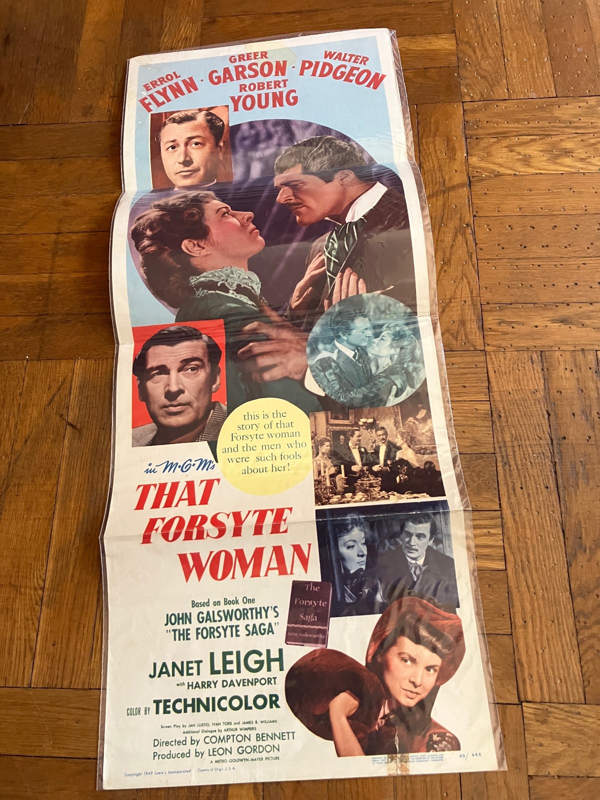 ORIGINAL MOTION PICTURE INSERT GARSON AND PIDGEON MGM THAT FORSYTE WOMAN 1949