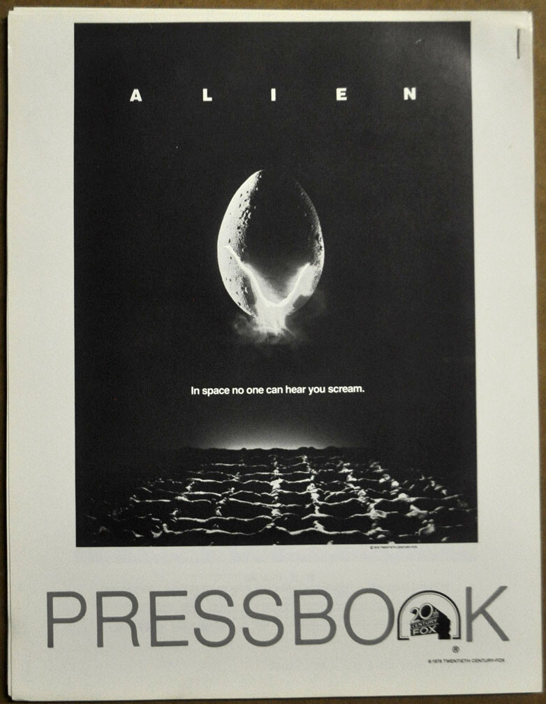 ALIEN 1979 Original 9X11 NEAR MINT PRESSBOOK SIGOURNEY WEAVER JOHN HURT