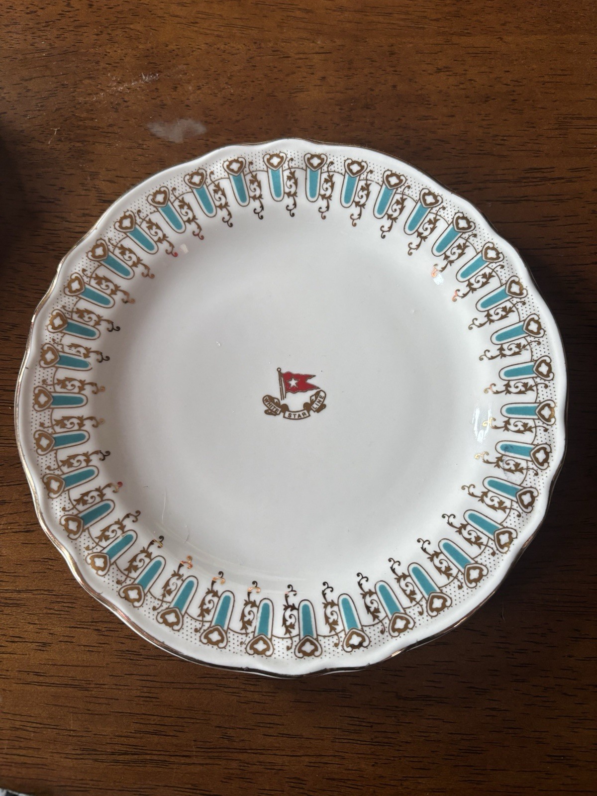 Titanic Movie Prop Rare First Class Dining Bread Plate J. Peterman Fox