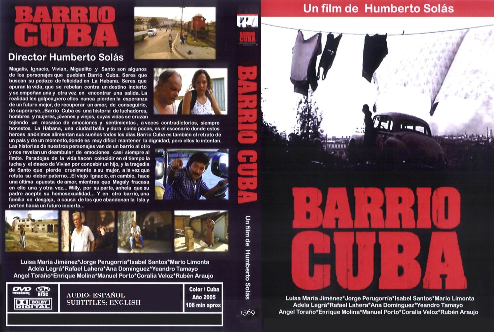 ESPAÑA PELICULAS, BARRIO CUBA, 1 DVD/BOX, 105 MIN,SUBT/ENG, 2005