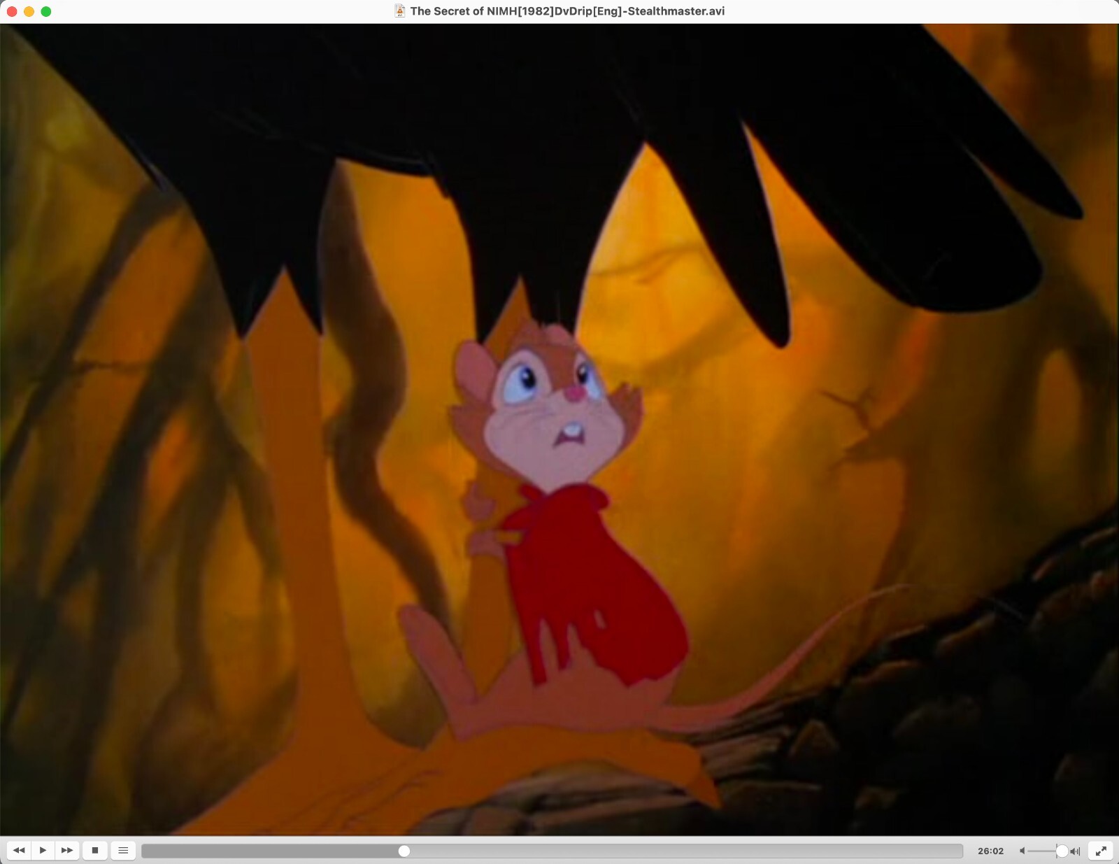 Don Bluth Secret of NIMH Mrs Brisby 1982 Production Animation Cel 081