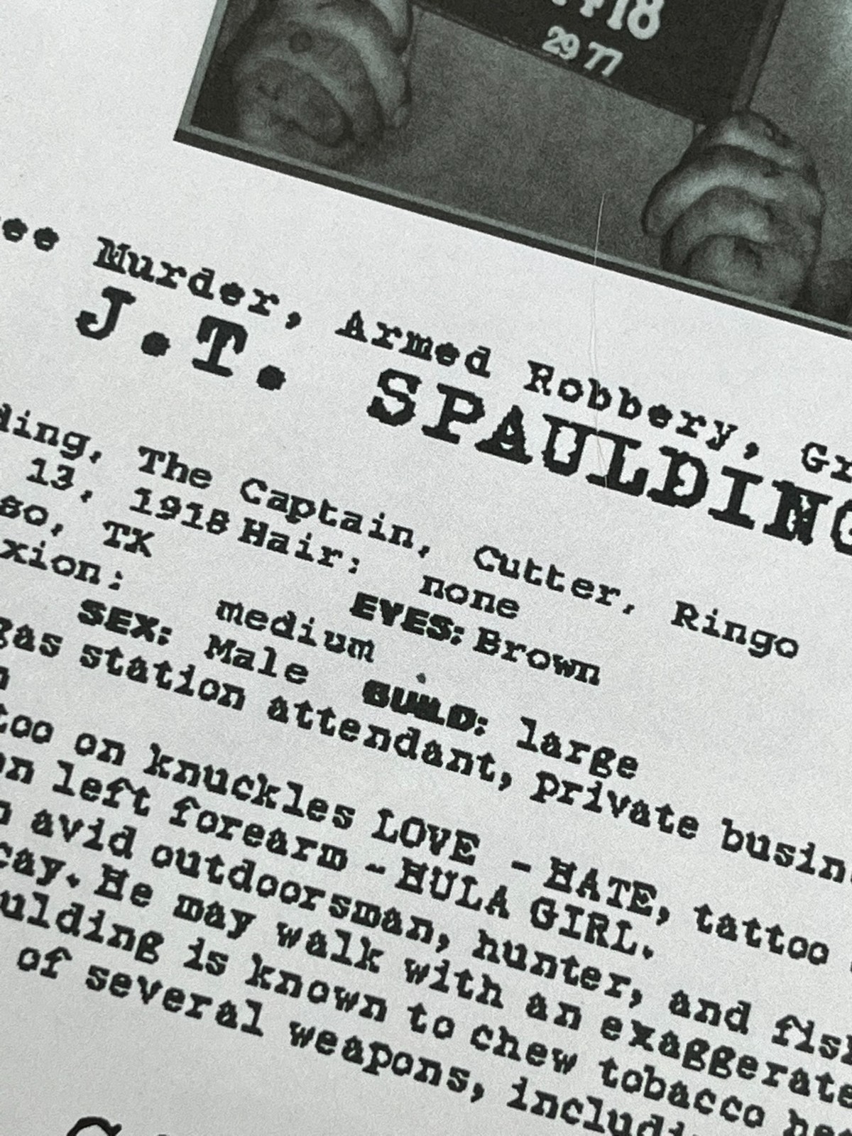 The Devil’s Rejects Spaulding Wanted Poster Signed- Autograph Reprint 8.5×11