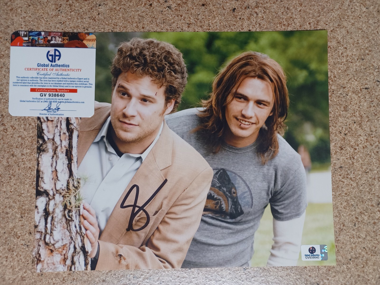Seth Rogan Signed 8×10 Photo GA COA Sticker Only Auto Pineapple Express