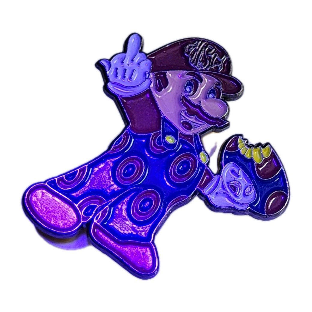 2014 Phish Logo Mario Parody Enamel Pin UV Reactive Festival