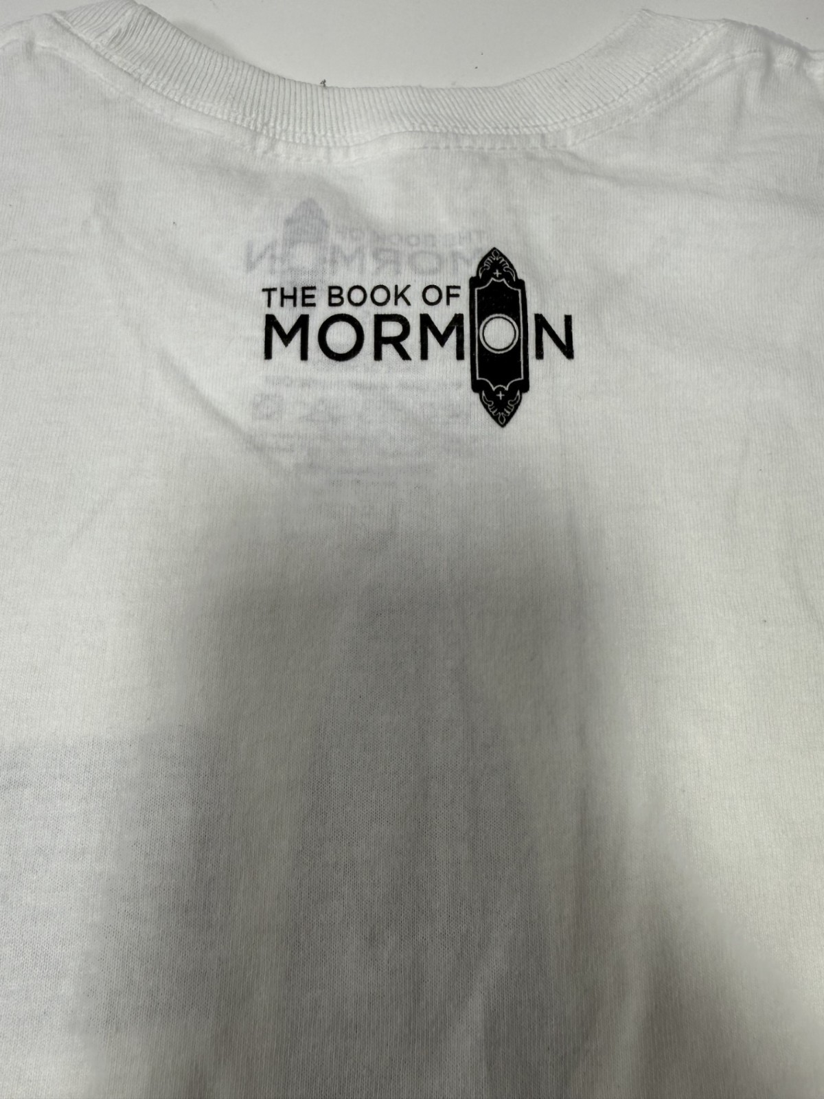 THE BOOK OF MORMON BROADWAY MUSICAL + TIE TEE T-SHIRT + ORIGINAL! NEW MERCHANDIS