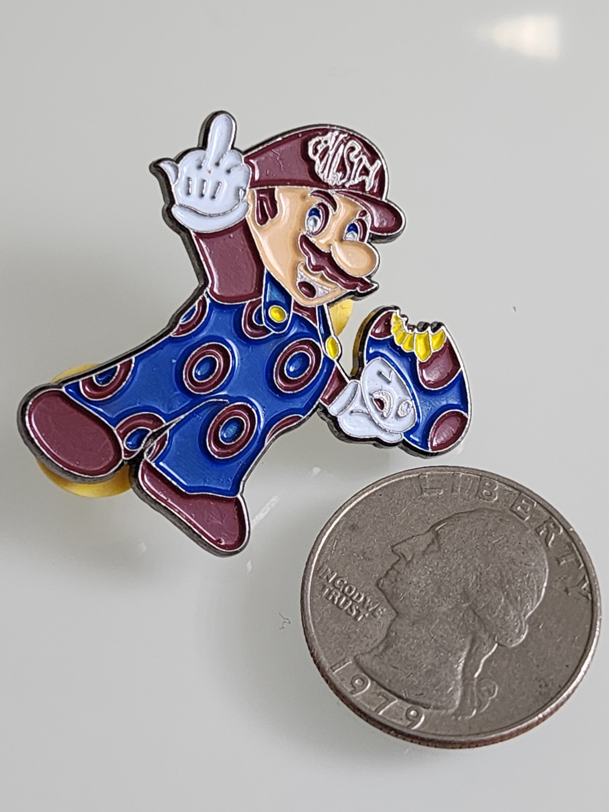 2014 Phish Logo Mario Parody Enamel Pin UV Reactive Festival