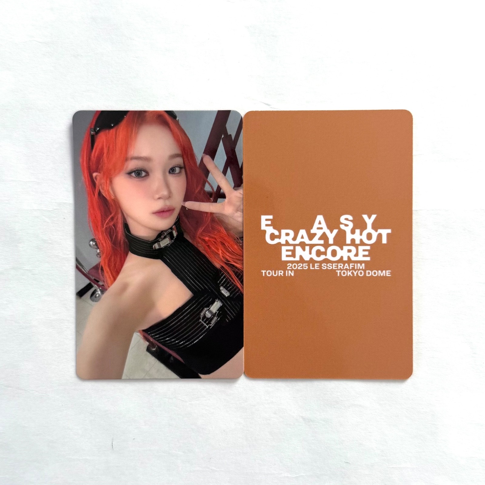[LE SSERAFIM] EASY CRAZY HOT ENCORE / Online Lucky Draw Photocard Spaghetti Day1