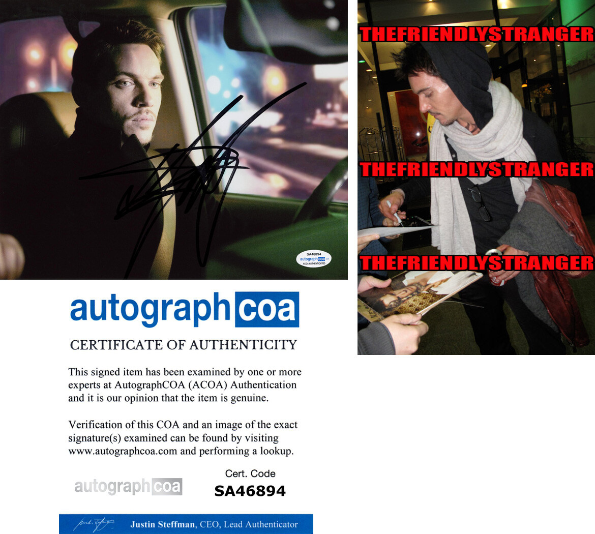 Jonathan Rhys Meyers signed 8×10 Photo AUTOGRAPHED c Proof SEXY Tudors ACOA COA