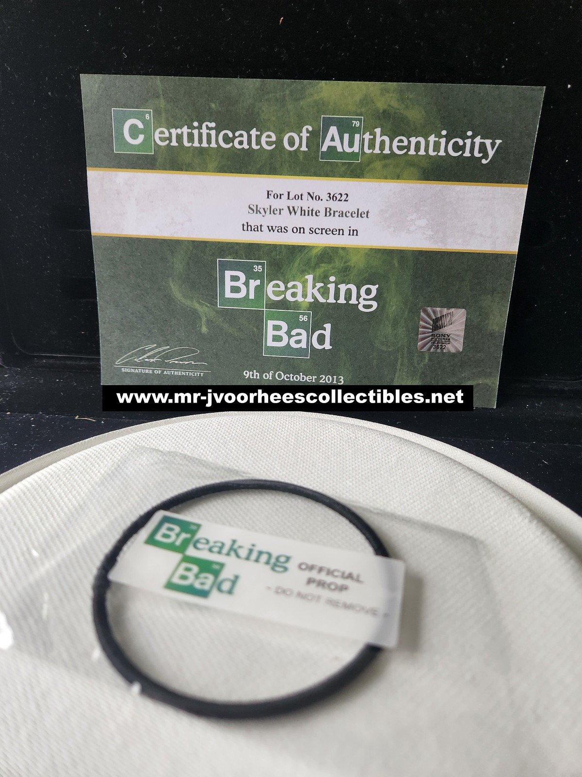 Breaking Bad Original Screen Used Skyler White Black Colour Bracelet Movie Prop