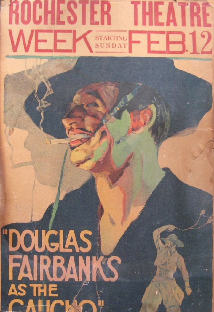 1927 DOUGLAS FAIRBANKS ‘THE GAUCHO’ MOVIE WINDOW CARD original