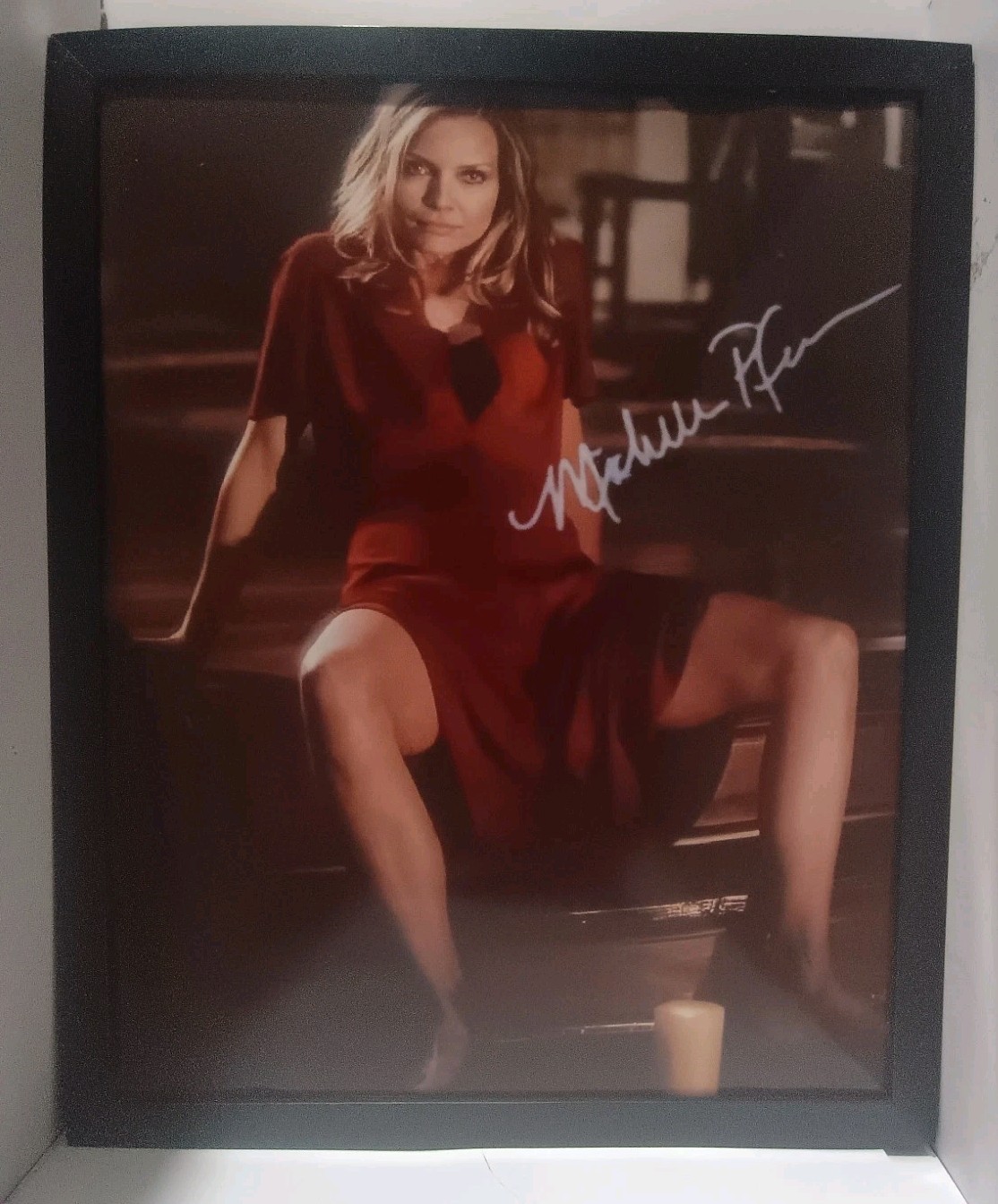 Framed MICHELLE PFEIFFER Signed 8×10 Photo reprint Fast Free Shipping
