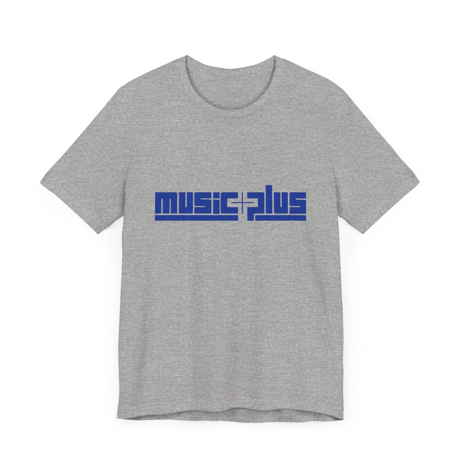 Vintage Music Plus Record Store Logo Unisex Jersey Short Sleeve T-Shirt