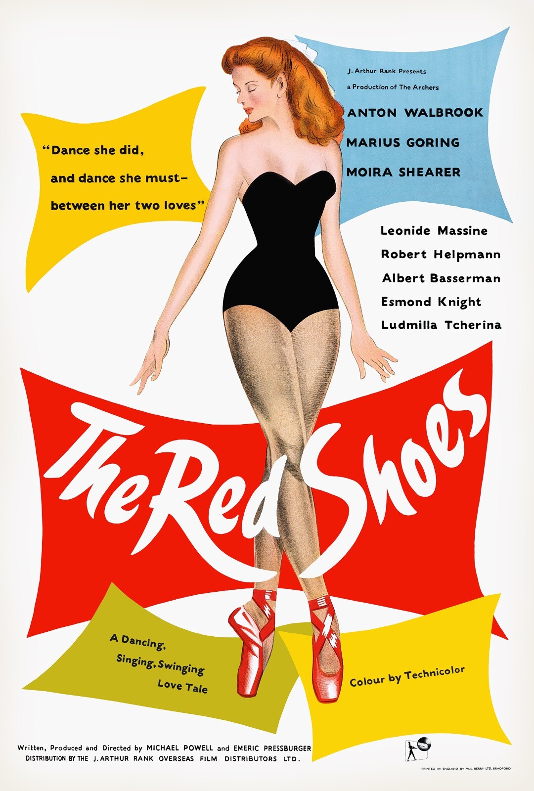 “THE RED SHOES” (1948) one sheet – 27″x40″ GREAT classic British movie poster!