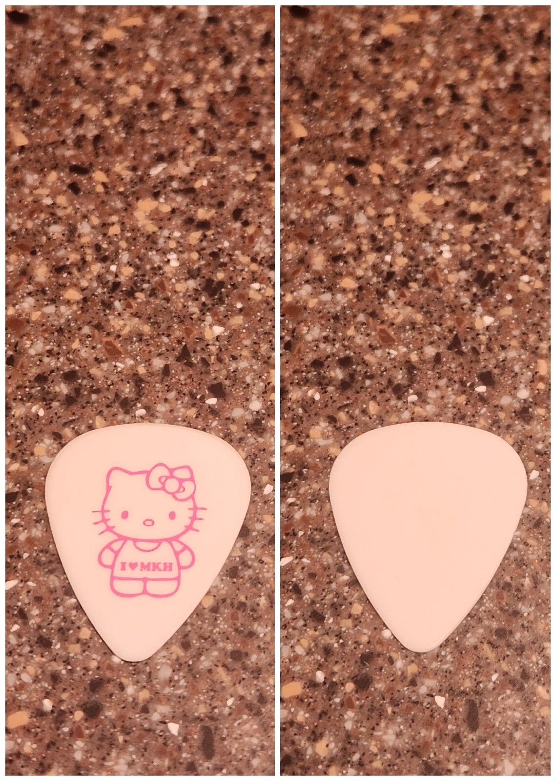Trivium 2013 Vengeance Falls Tour Matt Heafy Hello Kitty White Guitar Pick Pic
