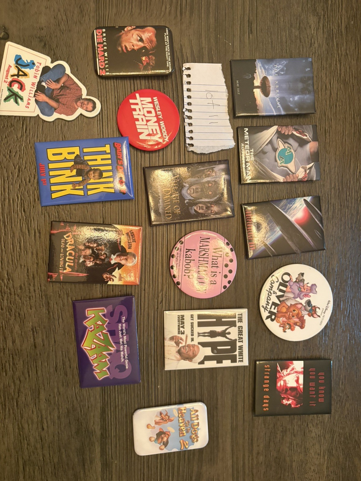 Movie button lot