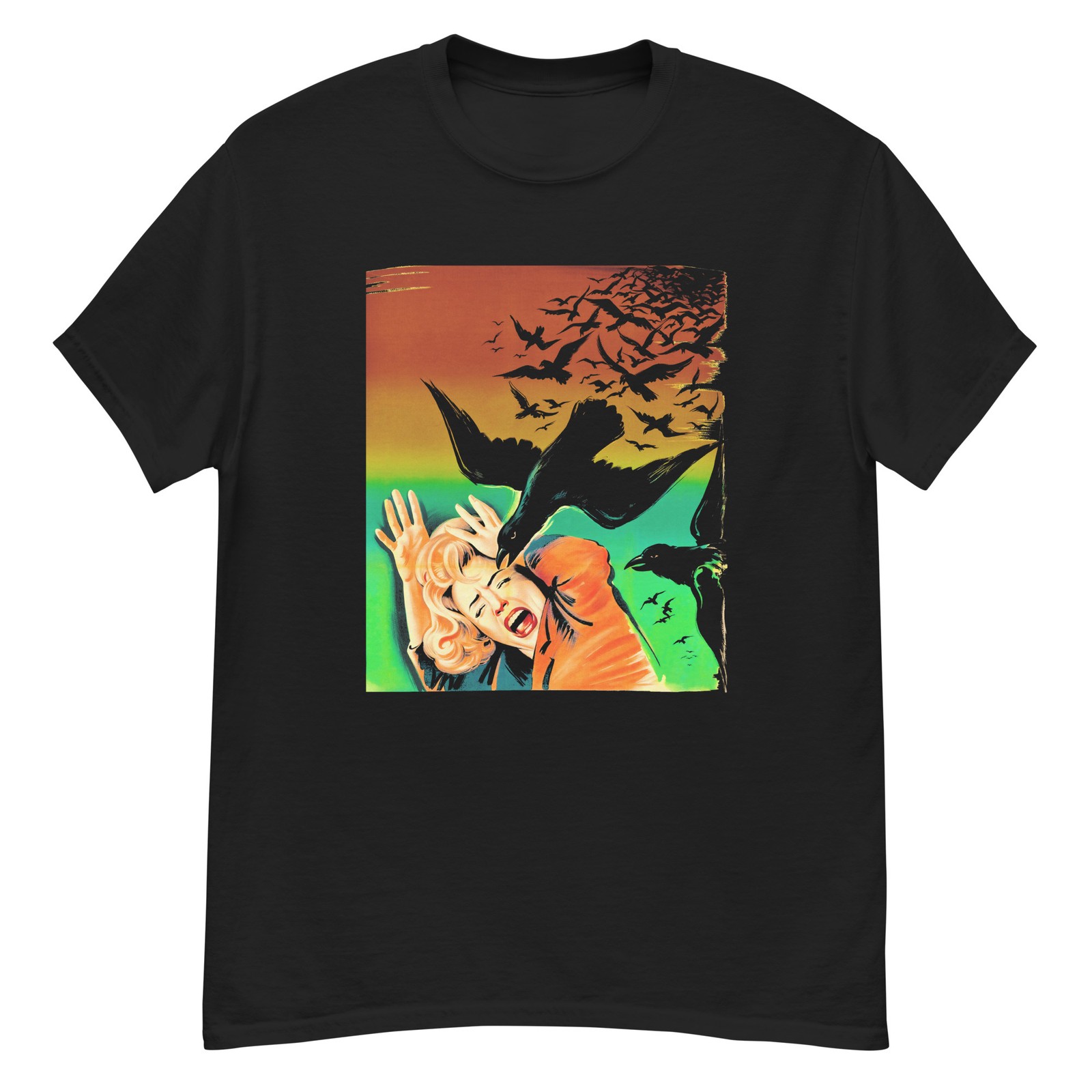 The Birds (1963) Alfred Hitchcock cult film fan art t-shirt