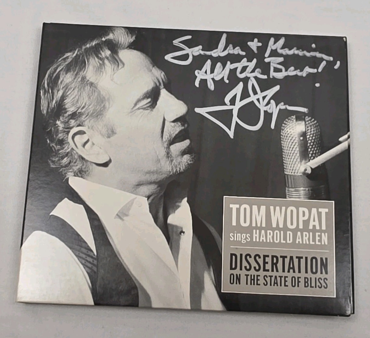 CD Signed by Tom Wopat Sings Harold Arlen: Dissertation On The State Of Bliss