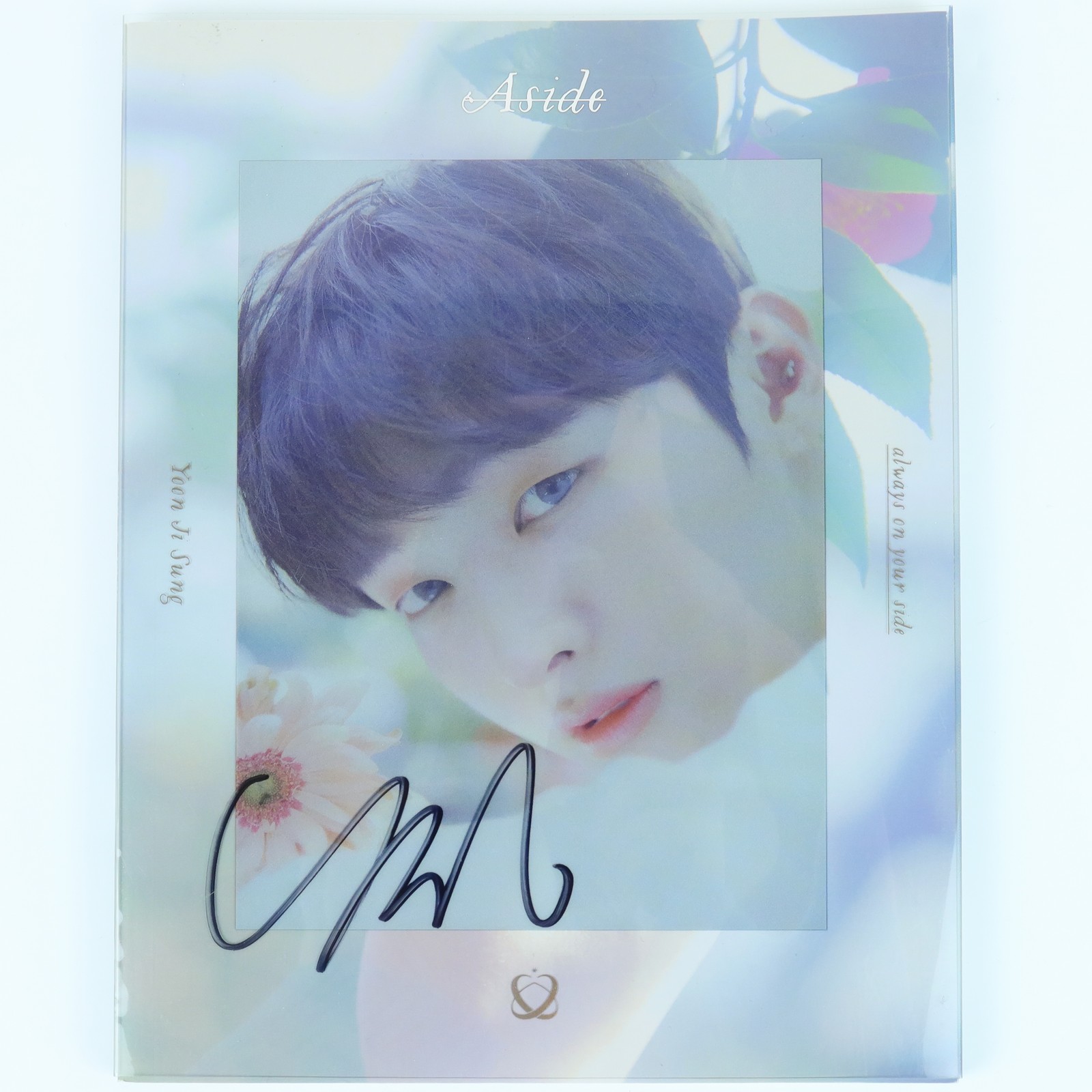 Yoon Ji Sung – Aside [White Ver.] 1st Mini Album Signed Promo CD 2019 Wanna One