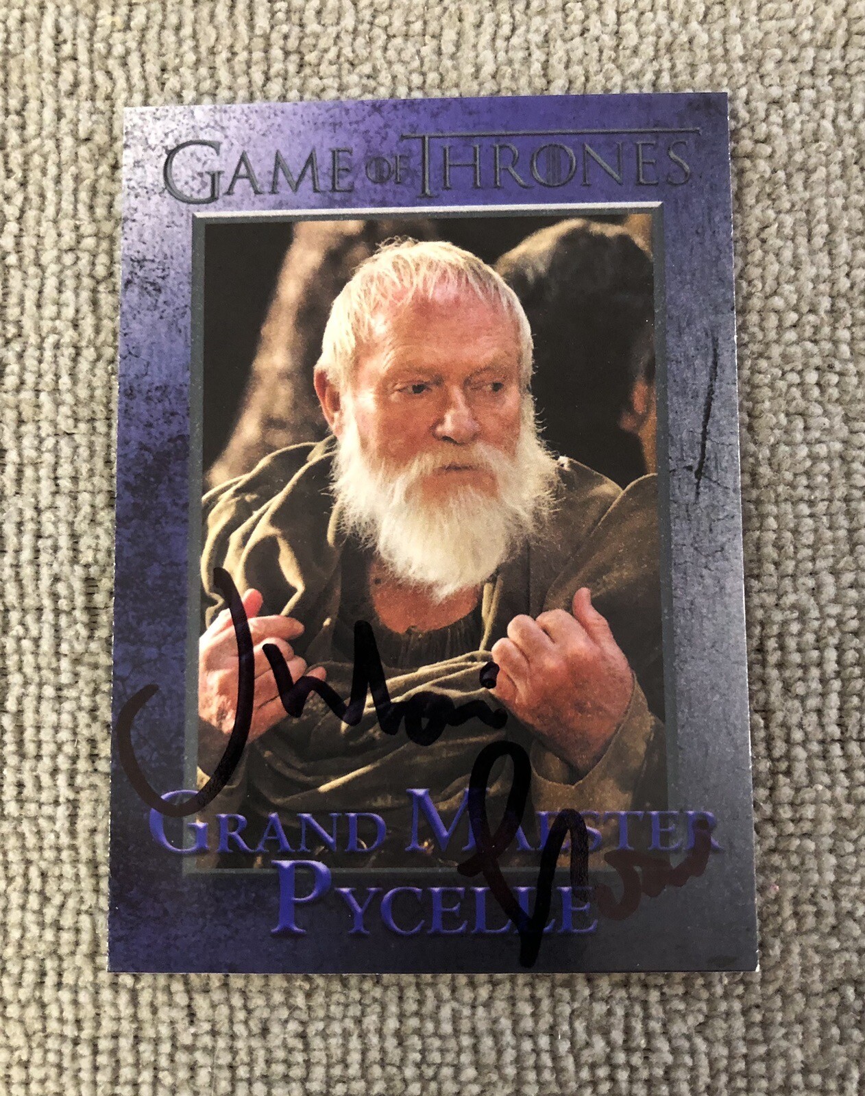 Julian Glover Autographed / Signed – Game Of Thrones Card – JSA