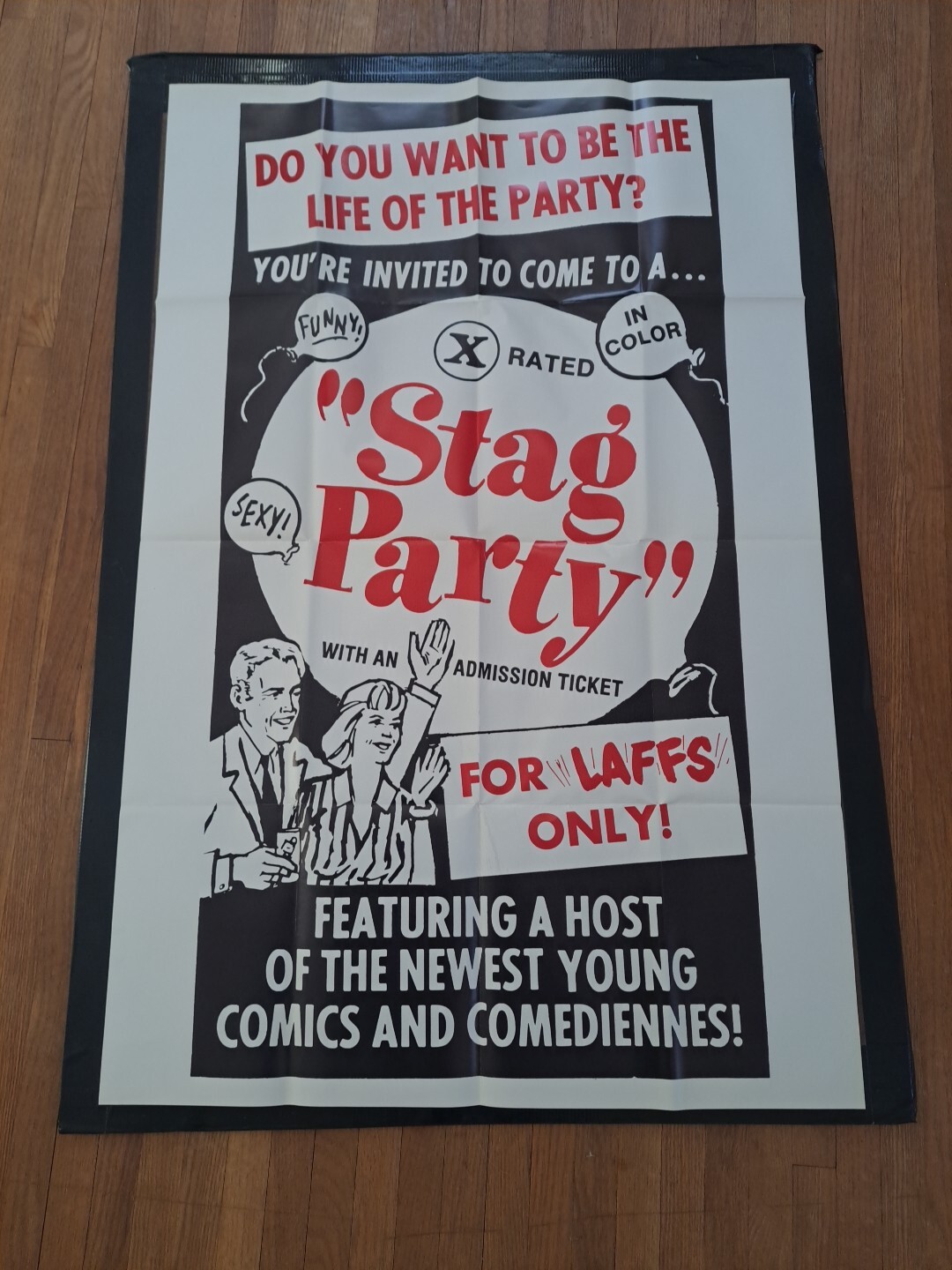 STAG PARTY! ’70’S “X” RARE ADULT CULT CLASSIC ORIGINAL U.S. ONE-SHEET POSTER