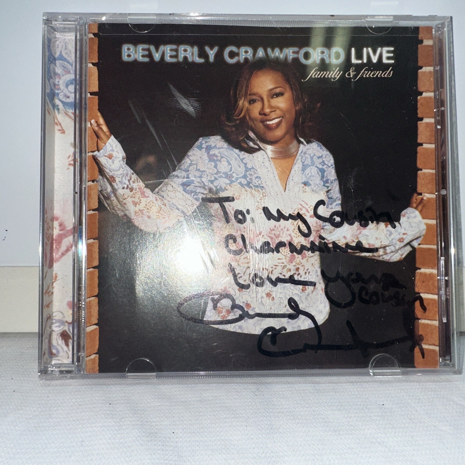Cd Case Only Signed By Beverly Crawford Autograph Keep Sake Music Collectable