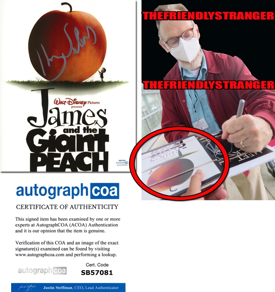 Henry Selick signed “JAMES AND THE GIANT PEACH” 8×10 Photo EXACT PROOF d ACOA