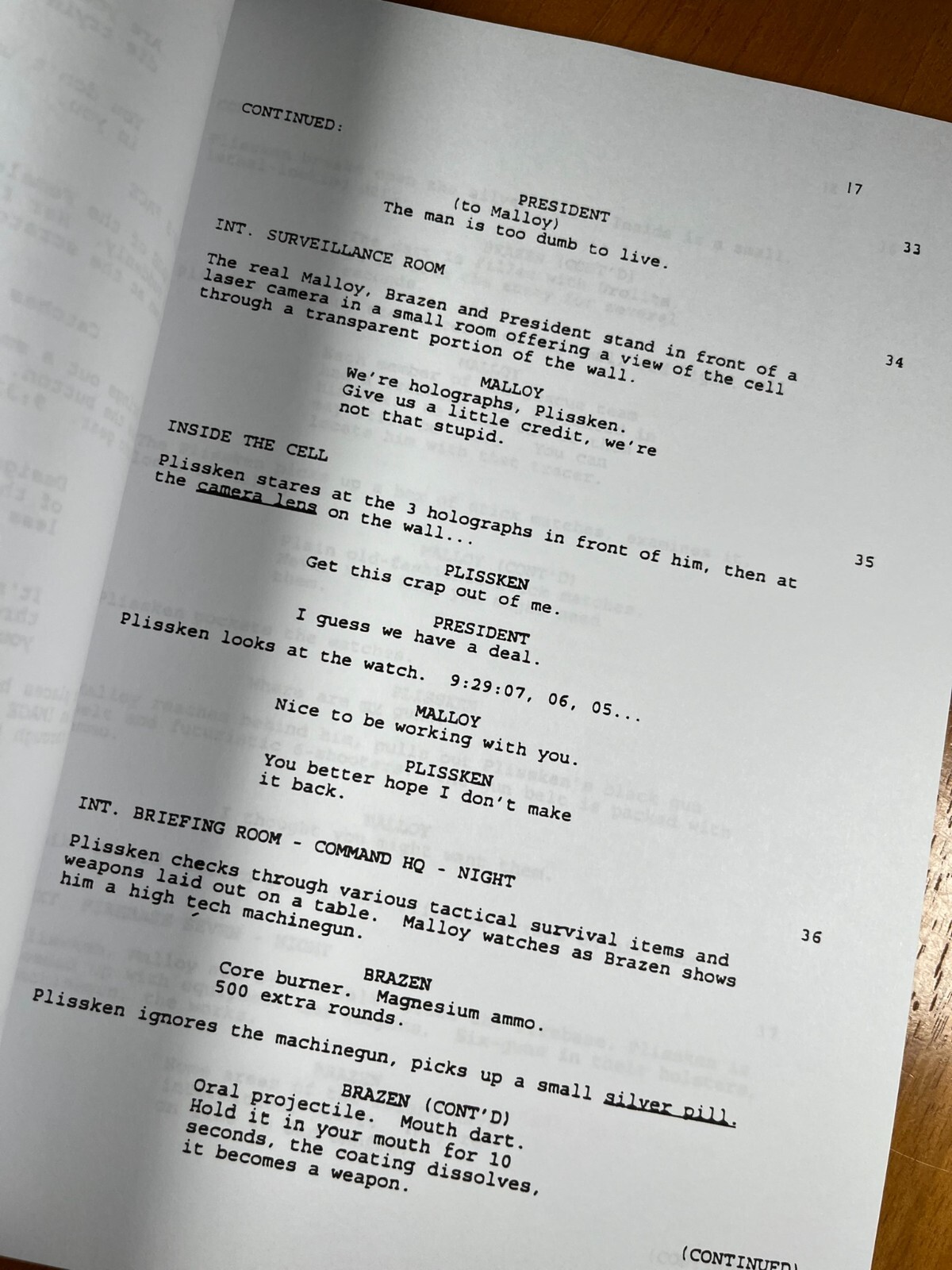 Escape From L.A. Script Signed- Autograph Reprints- Snake Plissken- Kurt Russell