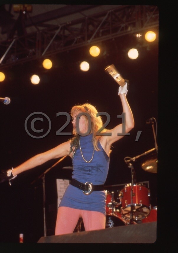 THE BANGLES DEBBIE PETERSON 35mm SLIDE TRANSPARENCY 346 PHOTO