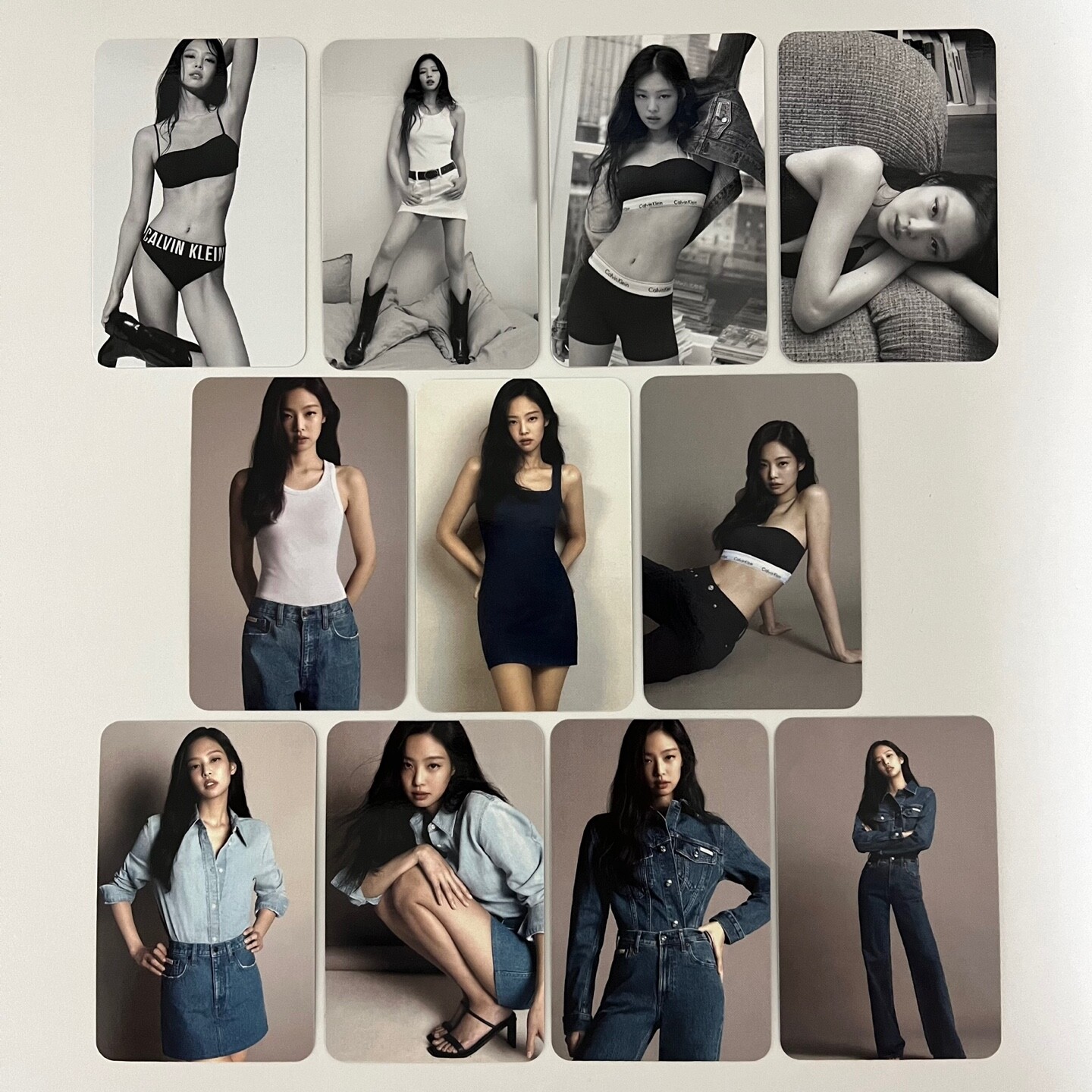 BLACKPINK JENNIE for Calvin Klein Capsule Collection Denim Campaign Photocards