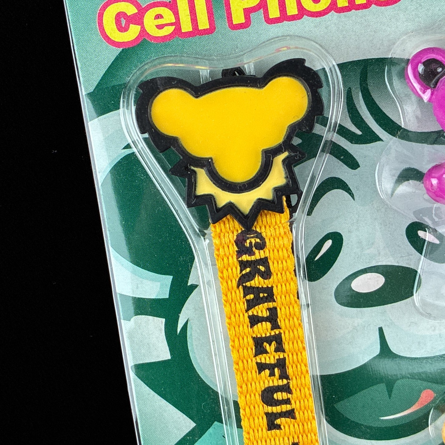 Liquid Blue Grateful Dead Dancing Bear Cell Phone Strap Keychain Figure Japan V1